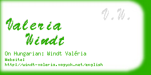 valeria windt business card